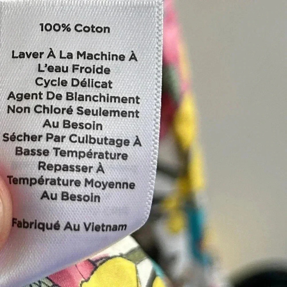 Talbots Floral Button Down Shirt - Pink, Yellow, Blue - Picture 11 of 12